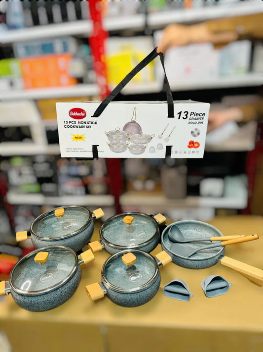 13-piece Bakhschie Granite Cookware Set by Easehub Pakistan