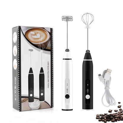 2 in 1 Electric Rechargeable Coffee Beater & Milk Frother